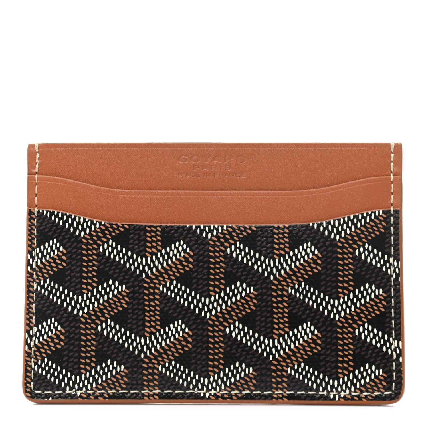 Goyard Goyardine Saint Sulpice Card Holder Black Gold 1 of 6