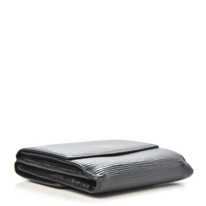 Louis Vuitton Epi Porte-Monnaie Tresor Wallet Black 4 of 10