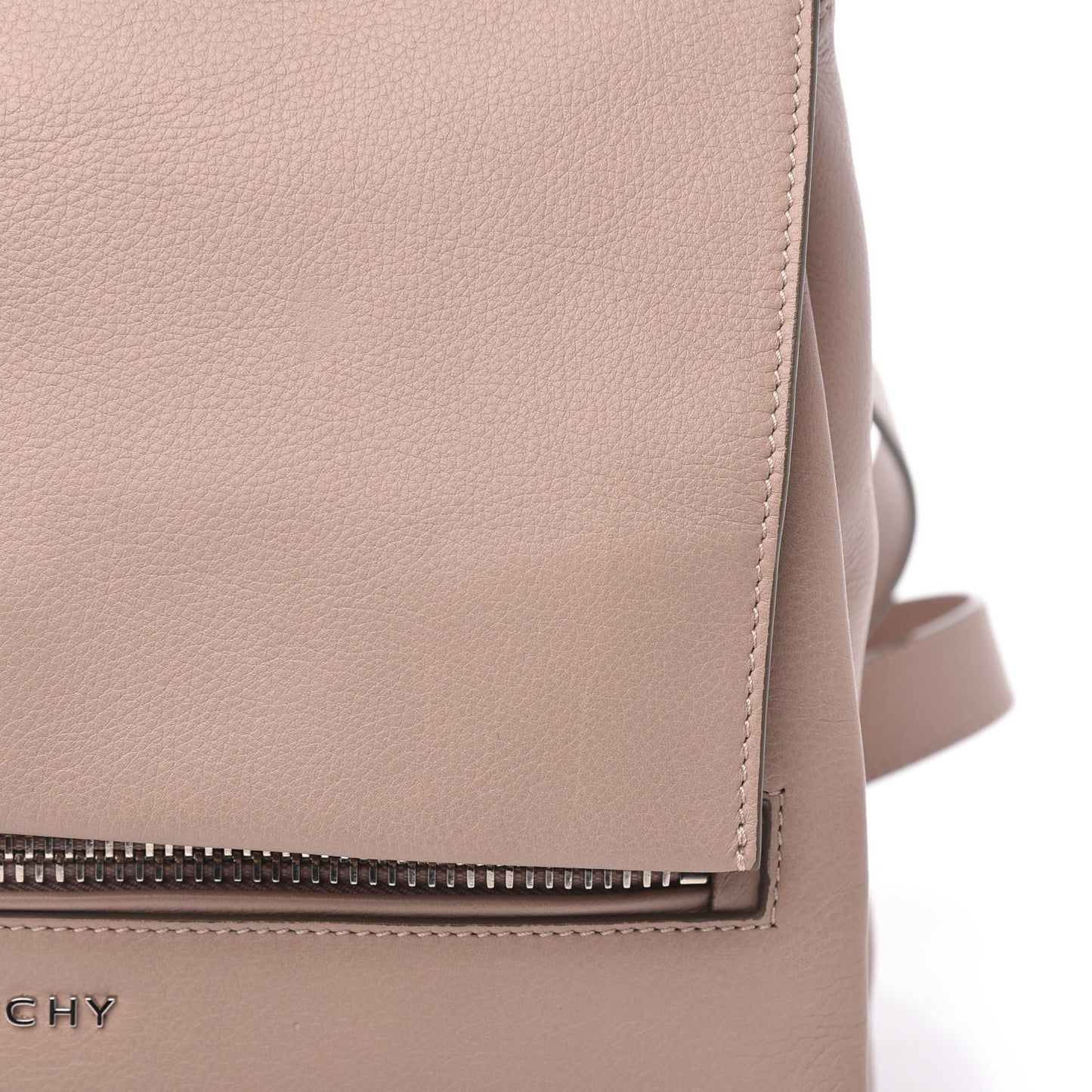 Calfskin Small Pandora Pure Flap Bag Pale Pink