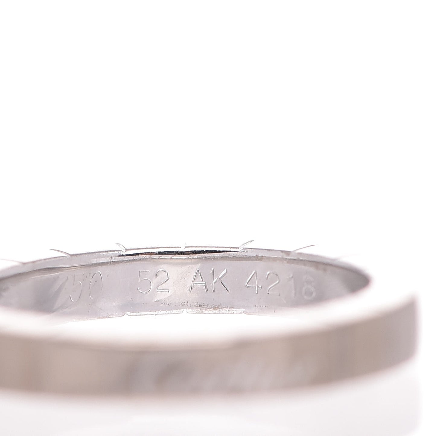 18K White Gold Lanieres Ring 52 6