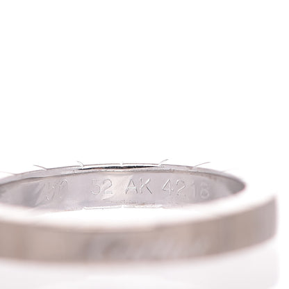 Cartier 18K White Gold Lanieres Ring 52 6 6 of 7