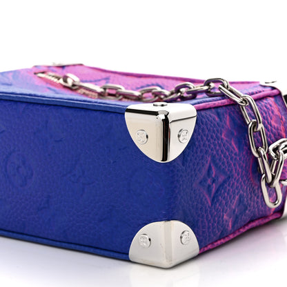 Louis Vuitton Taurillon Illusion Mini Soft Trunk Bleu Rose 9 of 9