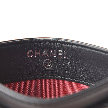 Chanel Aged Calfskin Quilted Gabrielle Card Holder Black 6 of 10