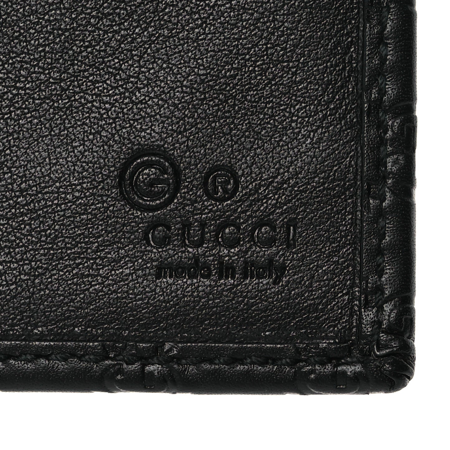 Soft Microguccissima Continental Wallet Black