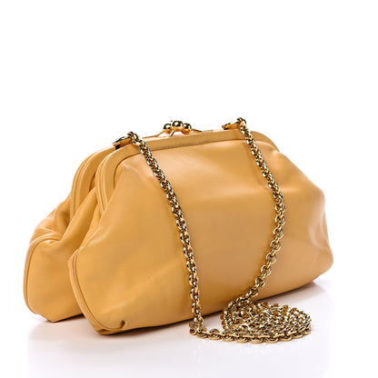 Dolce & Gabbana Calfskin Kiss Lock Frame Chain Bag Yellow 2 of 16