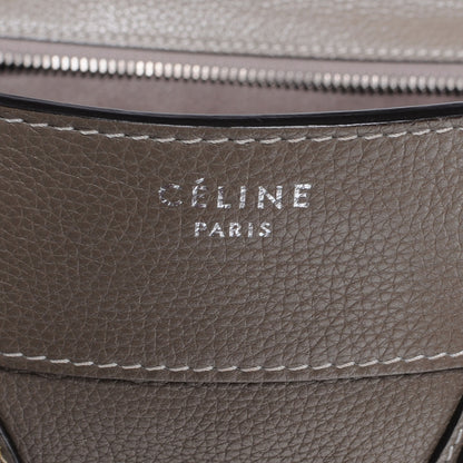 Celine Drummed Calfskin Mini Luggage Bag Souris 7 of 8