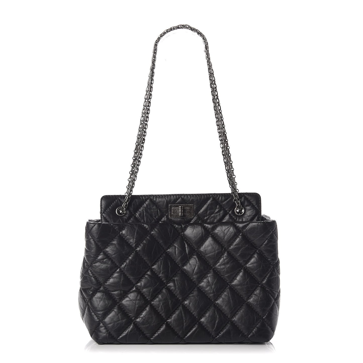 Aged Calfskin Reissue 2.55 Tote Black