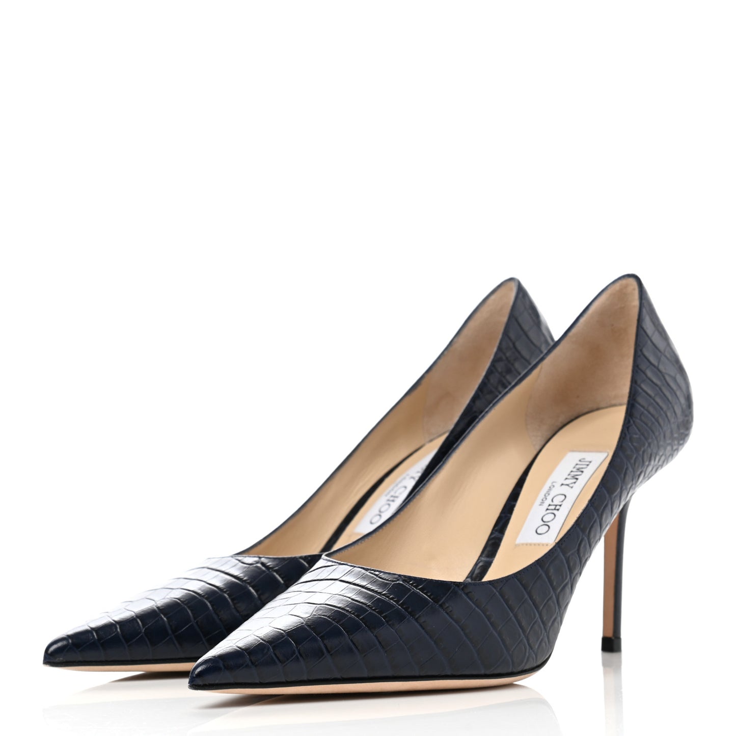 Crocodile Embossed Calfskin Love 85 Pump 39.5 Blue