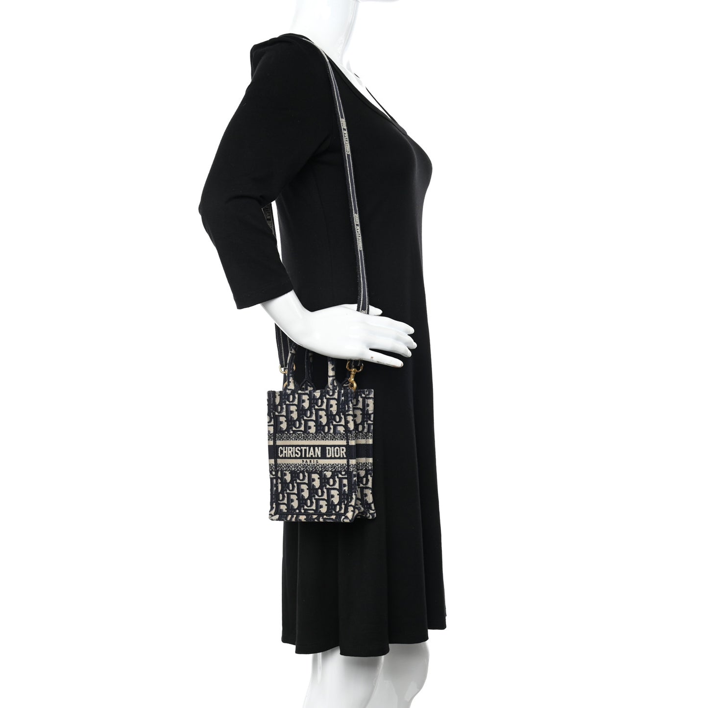 Oblique Mini Book Tote Phone Bag Blue