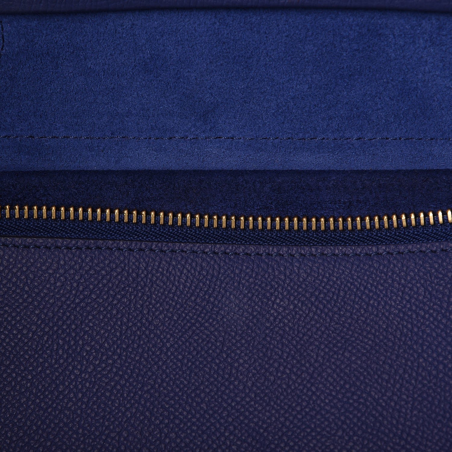 Celine Grained Calfskin Mini Belt Bag Indigo 13 of 19