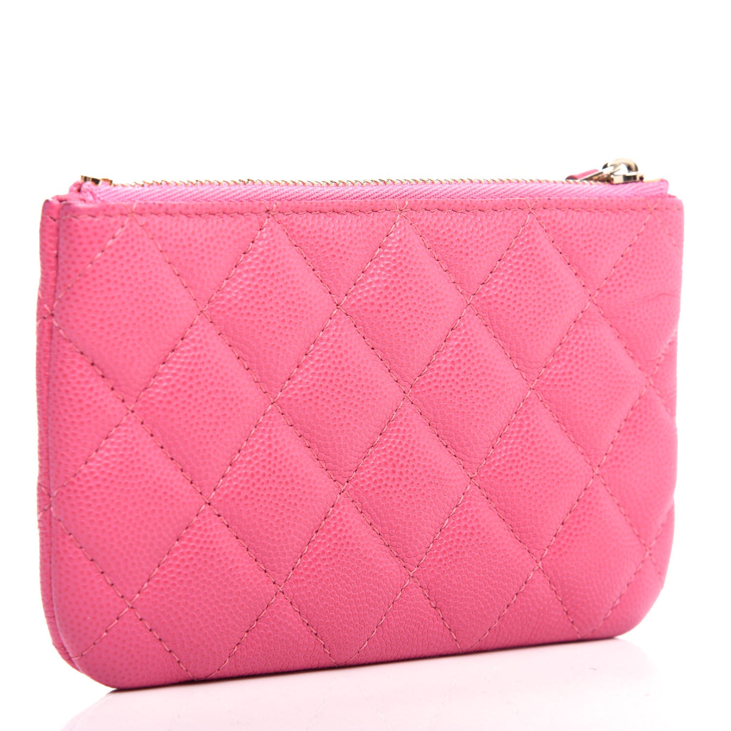Chanel Caviar Quilted Small Cosmetic Case Pink 3 of 7