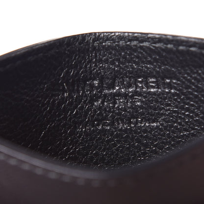 Saint Laurent Calfskin Classic Y Card Case Black 6 of 8