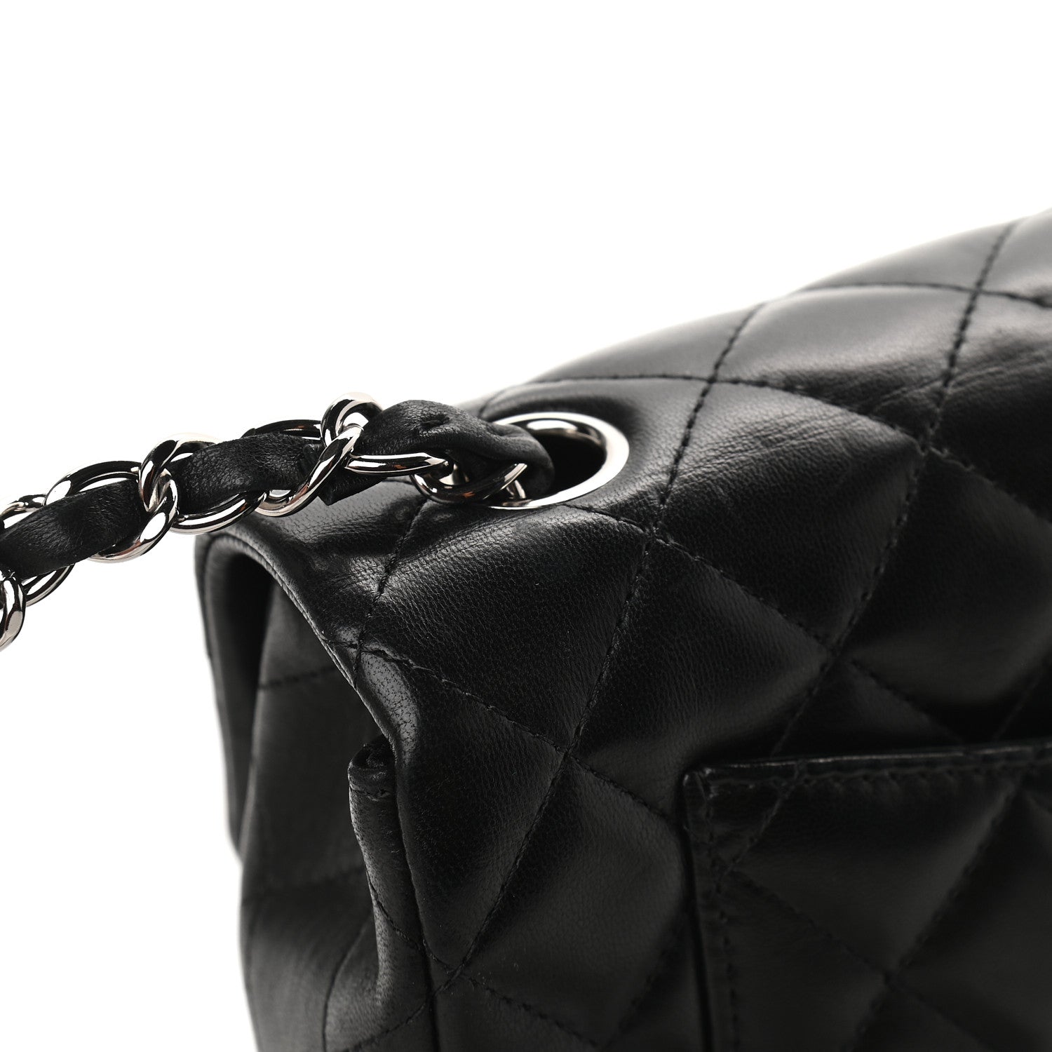 Chanel Lambskin Quilted Mini Rectangular Flap Black 11 of 11