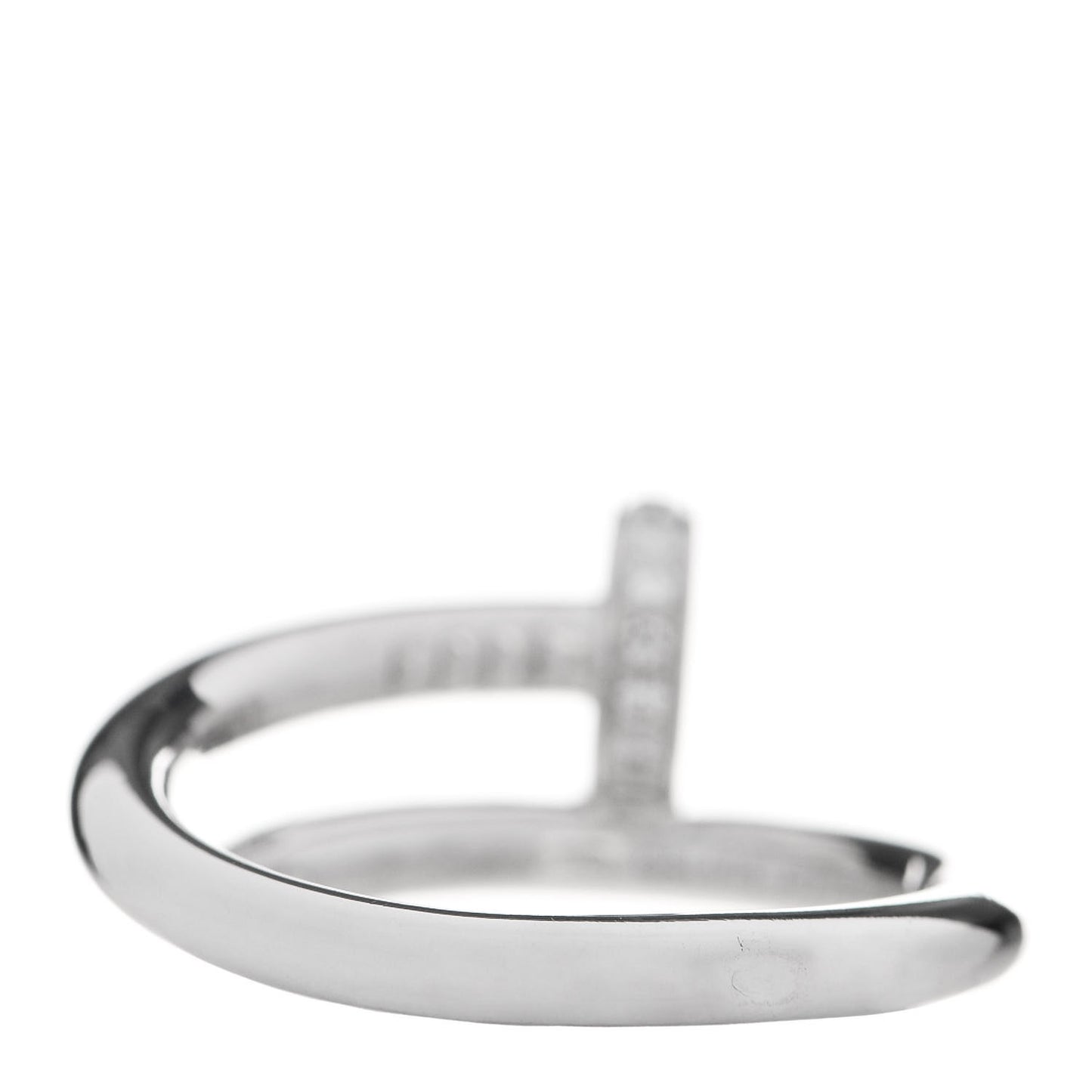 18K White Gold Diamond Juste Un Clou Ring 53 6.25