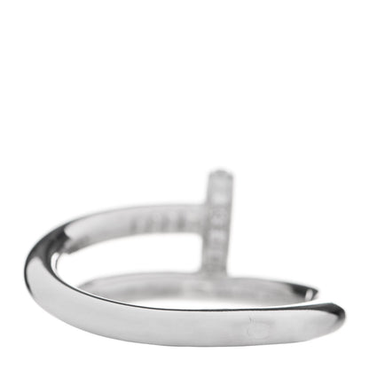 Cartier 18K White Gold Diamond Juste Un Clou Ring 53 6.25 3 of 9