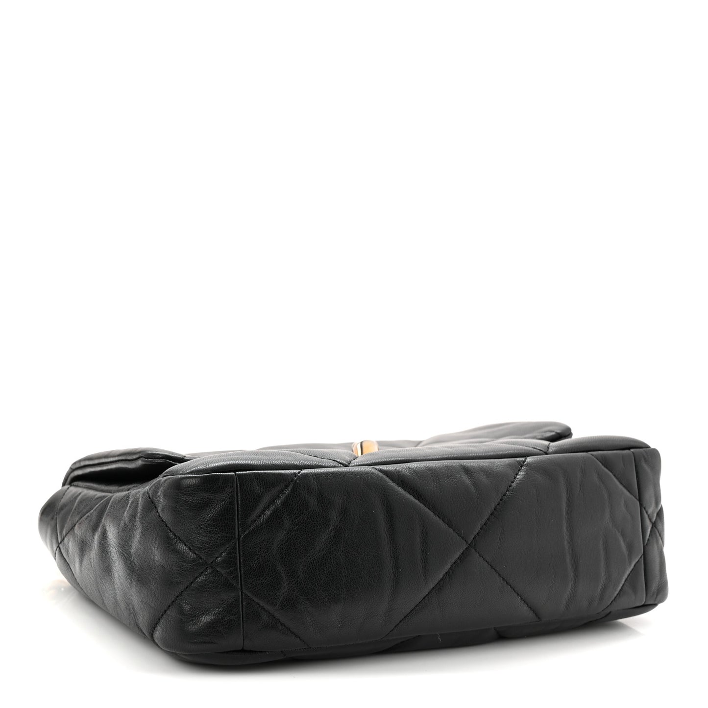 Goatskin Quilted Medium Chanel 19 Flap Black