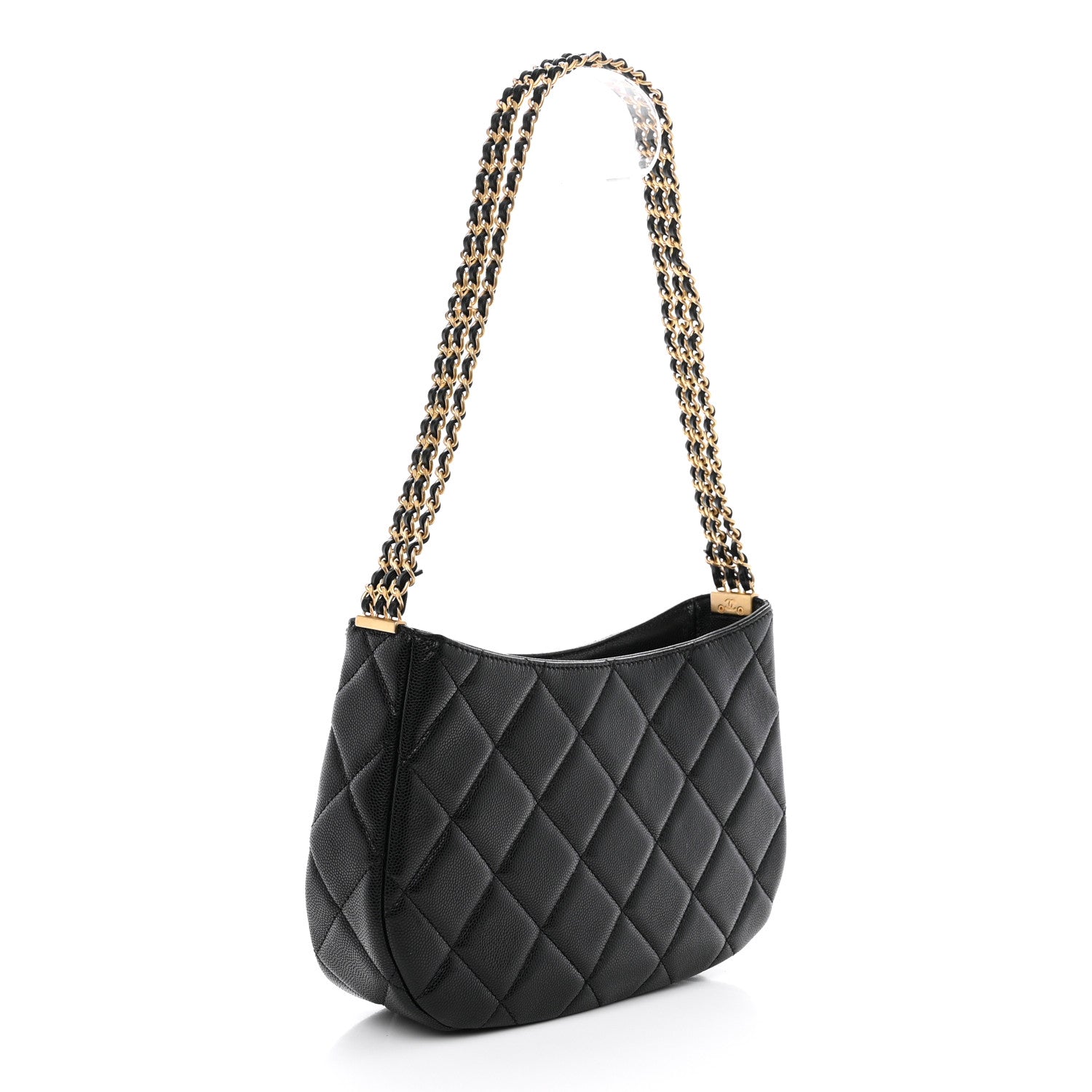 Chanel Caviar Quilted Hobo Black 3 of 11