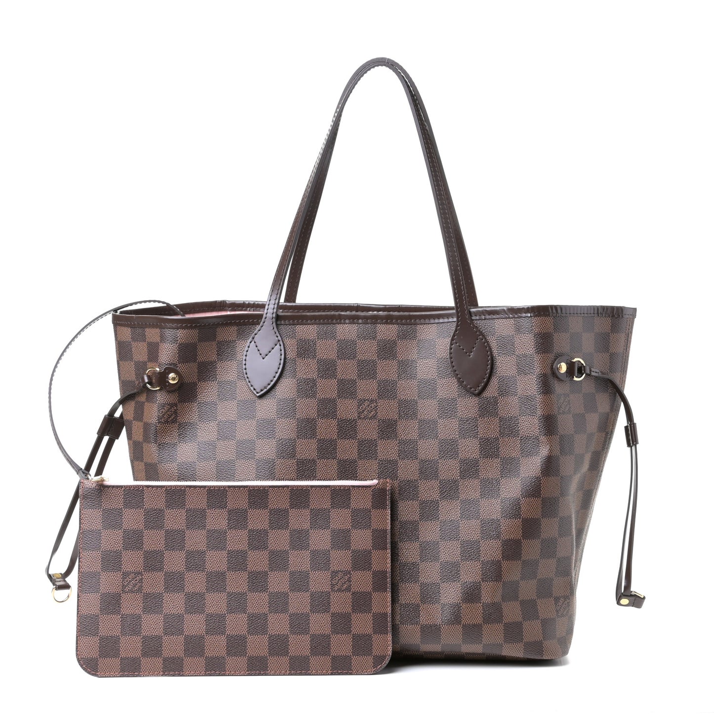 Damier Ebene Neo Neverfull MM Rose Ballerine