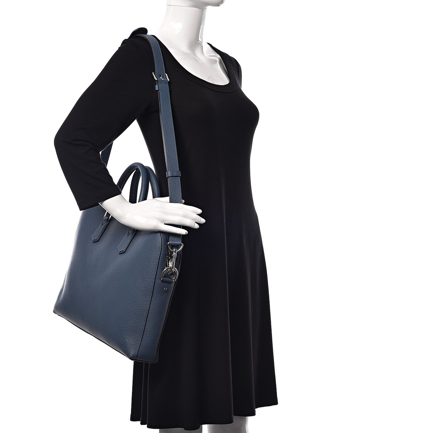 Taurillon Victor Briefcase Blue Gris