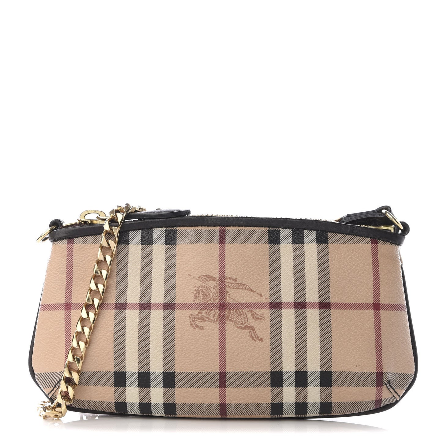 Haymarket Check Clara Pochette Chocolate