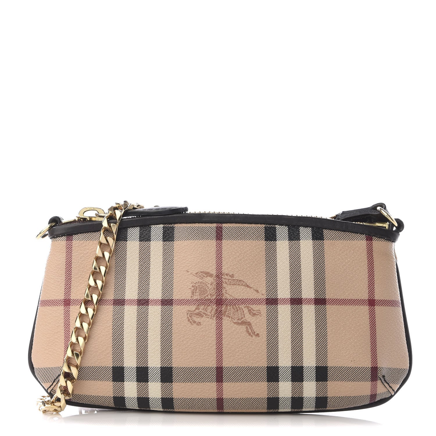 Burberry Haymarket Check Clara Pochette Chocolate 1 of 10