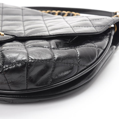 Chanel Glazed Calfskin Quilted Medium Bubble CC Flap Black 10 of 10
