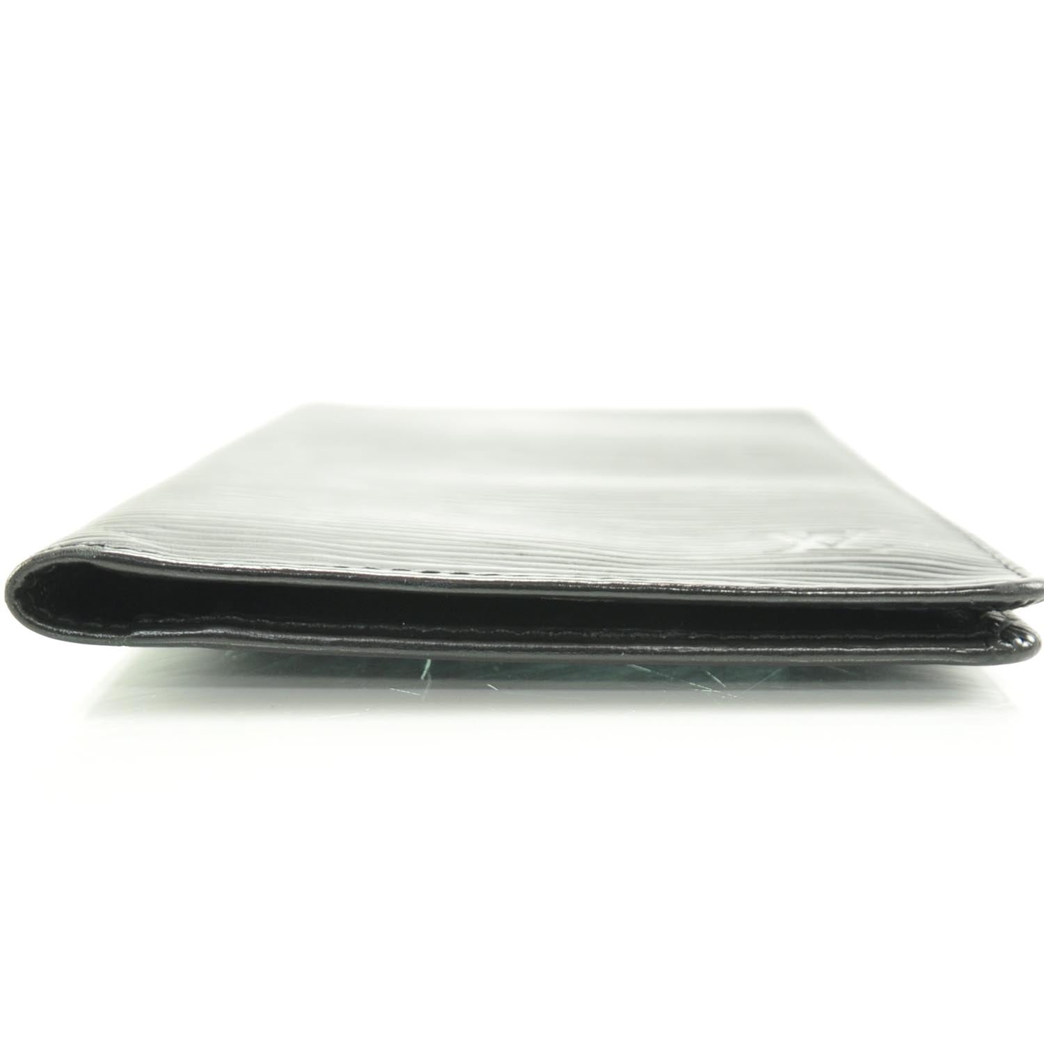Louis Vuitton Epi Checkbook Wallet Black 5 of 8