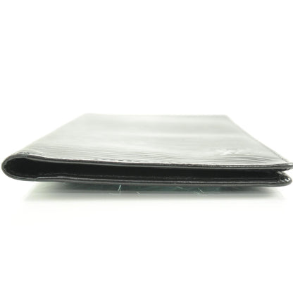 Louis Vuitton Epi Checkbook Wallet Black 5 of 8