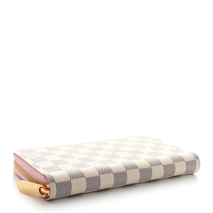 Louis Vuitton Damier Azur Zippy Wallet Rose Ballerine 4 of 7