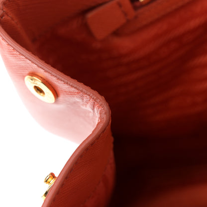 Prada Saffiano Lux Large Tote Papaya 11 of 12