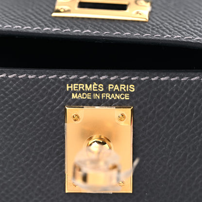 Hermes Epsom Mini Kelly Sellier 20 Graphite 19 of 32
