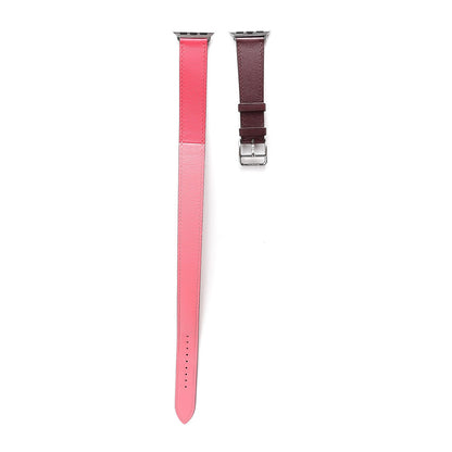 Hermes Swift 40mm Apple Watch Double Tour Band Bordeaux Rose Extreme Rose Azalee 1 of 5