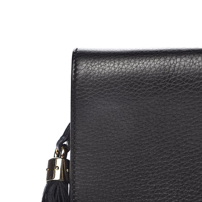 Gucci Pebbled Calfskin Medium Soho Clutch Black 9 of 12