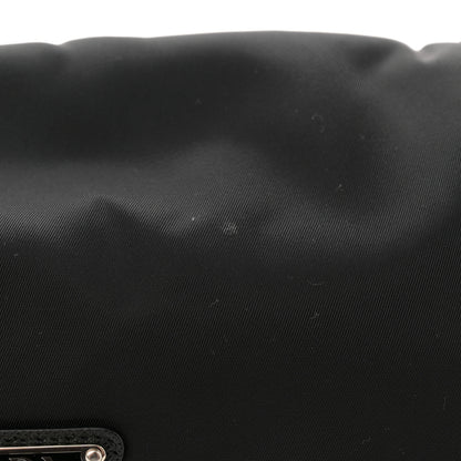 Prada Re-Nylon Saffiano Pocket Double Snap Buckle Shoulder Bag Black 14 of 14