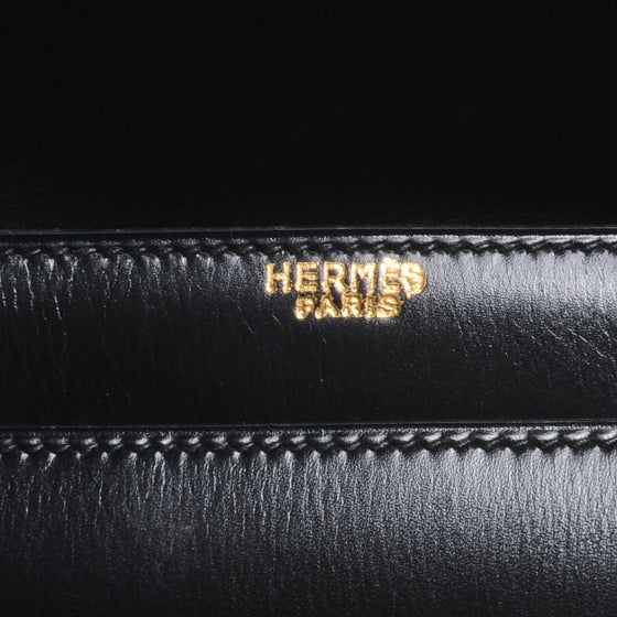 Box Leather Cadena Flap Black
