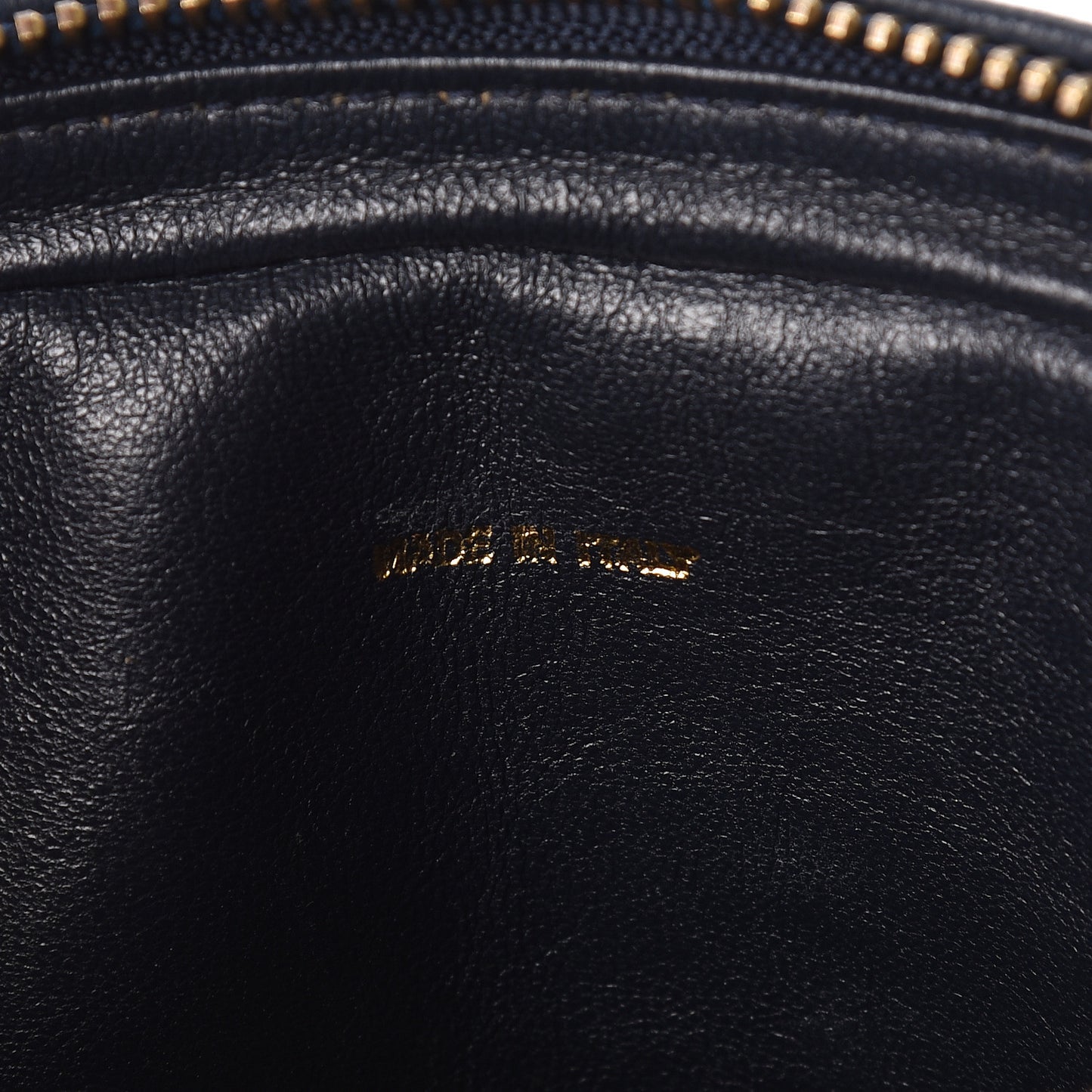 Lambskin Quilted Flap Tassel Camera Case Navy