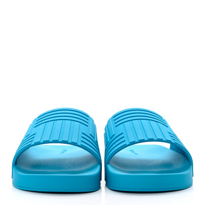 Bottega Veneta Rubber The Slider Sandals 41 Amalfi Blue 2 of 7