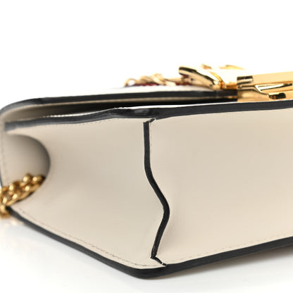 Gucci Calfskin Mini Sylvie Chain Shoulder Bag White 9 of 14