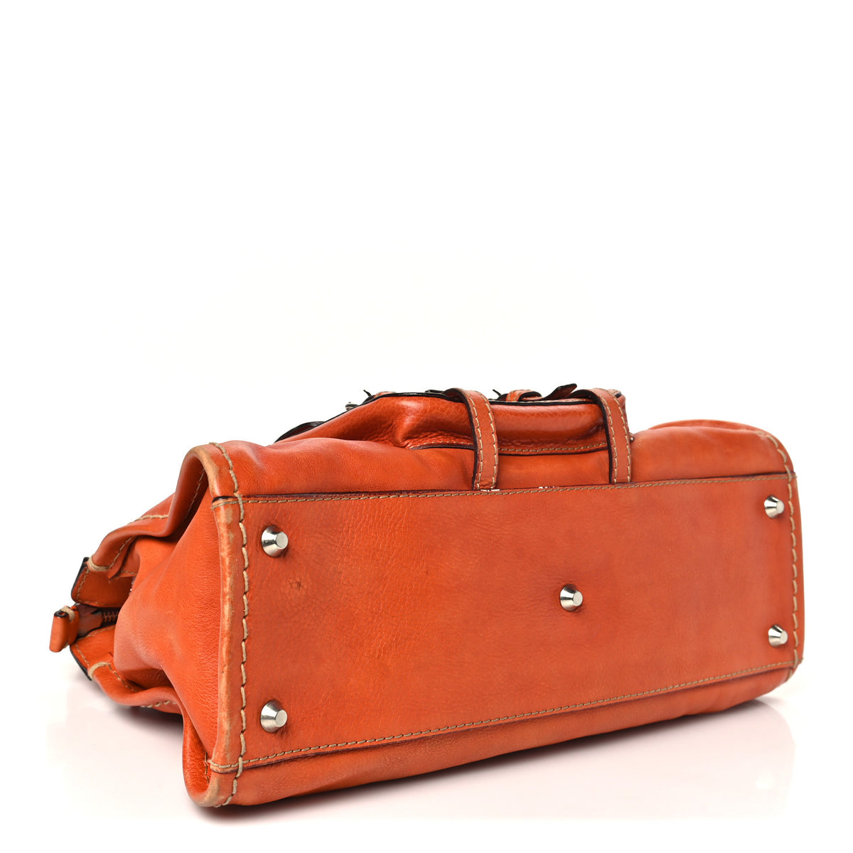 Chloe Calfskin Edith Satchel Orange 4 of 12