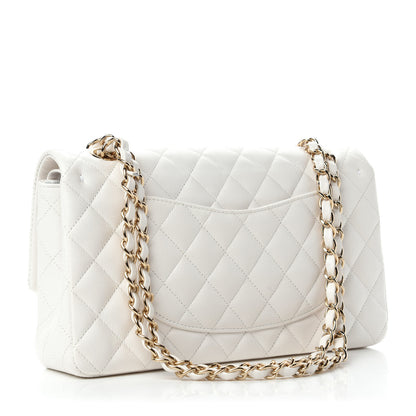 Chanel Caviar Quilted Medium Double Flap White 3 of 10