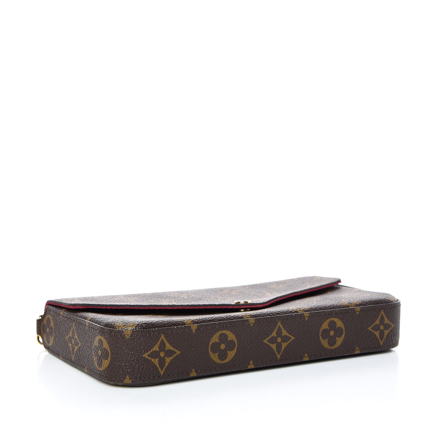 Louis Vuitton Monogram Pochette Felicie Chain Wallet Fuchsia 5 of 12