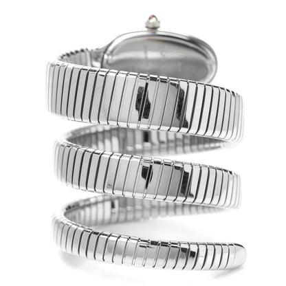 Bulgari Stainless Steel 35mm Serpenti Tubogas Double Spiral Quartz Watch 3 of 6