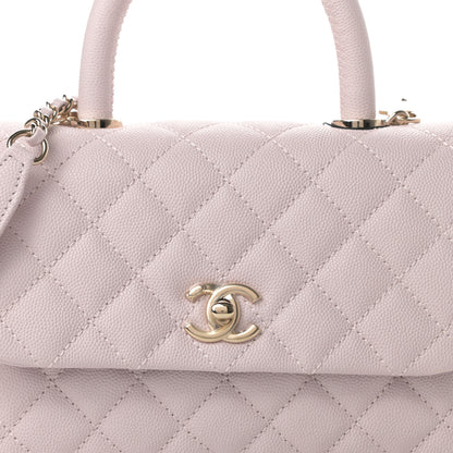 Chanel Caviar Quilted Mini Coco Handle Flap Lilas Lilac 8 of 11