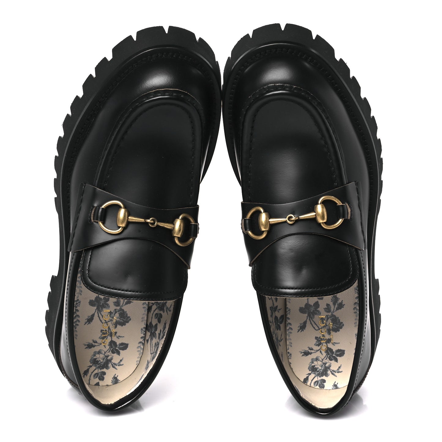 Cordovan Lux Womens Harald Horsebit 25mm Platform Loafers 41 Black