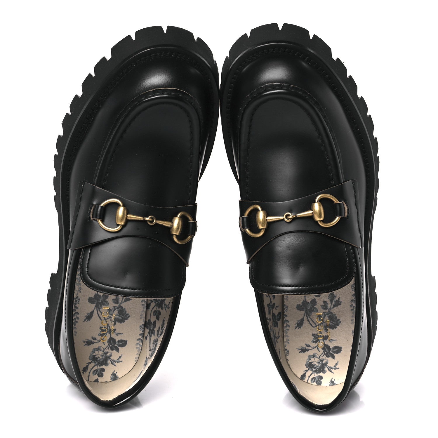 Gucci Cordovan Lux Womens Harald Horsebit 25mm Platform Loafers 41 Black 2 of 12