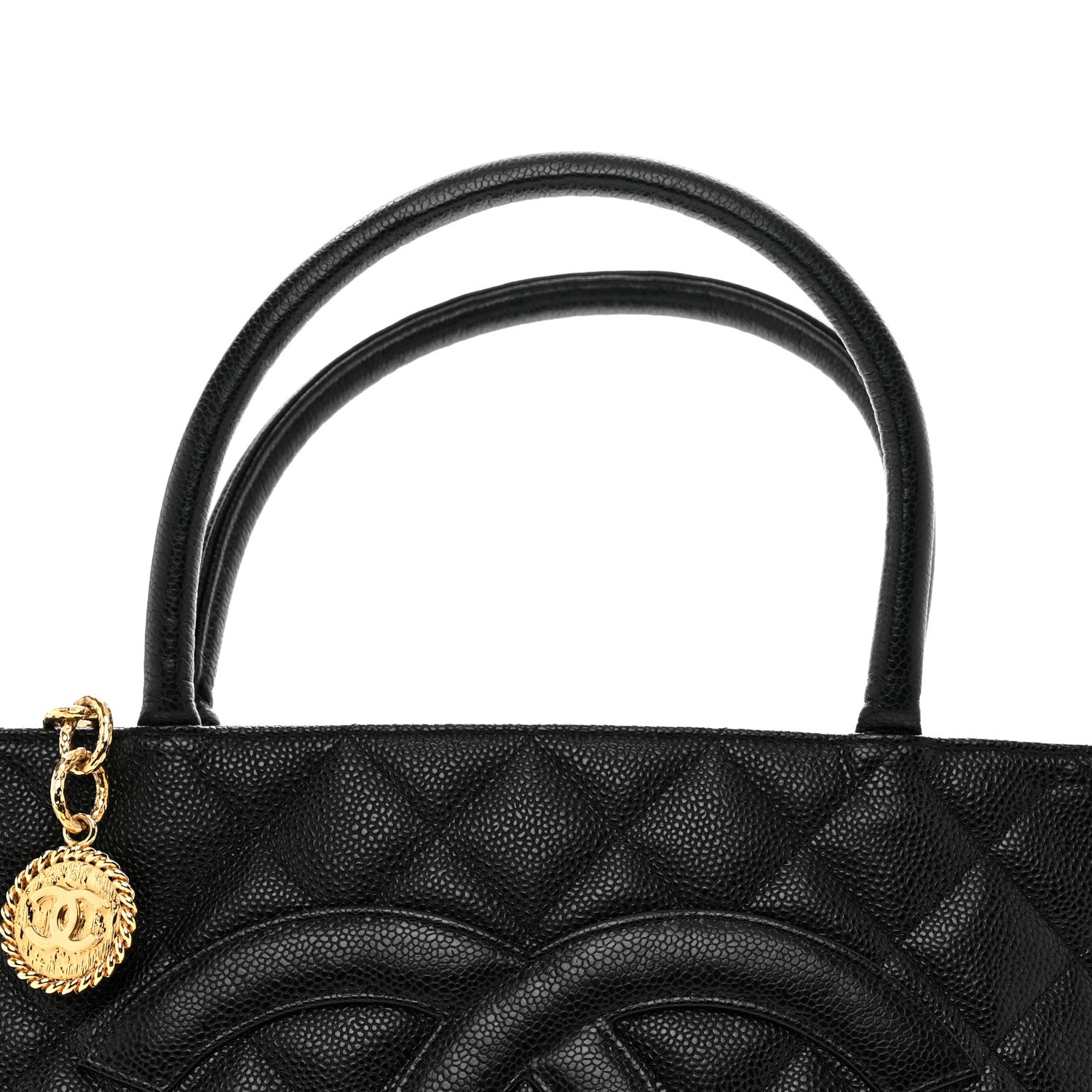 Chanel Caviar Quilted Medallion Tote Black 5 of 11