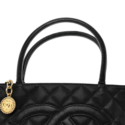 Chanel Caviar Quilted Medallion Tote Black 5 of 11