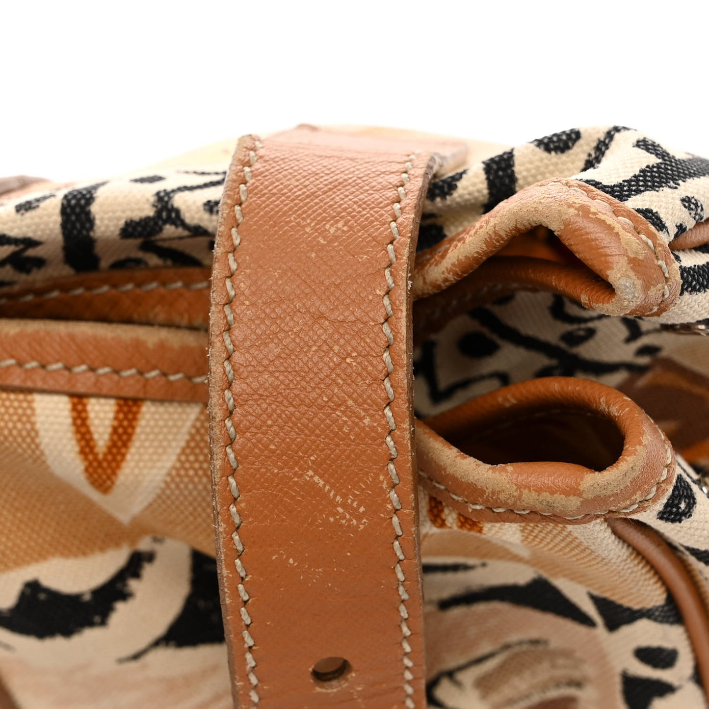 Canvas Canapa Stampata Tote Kaki Venezia