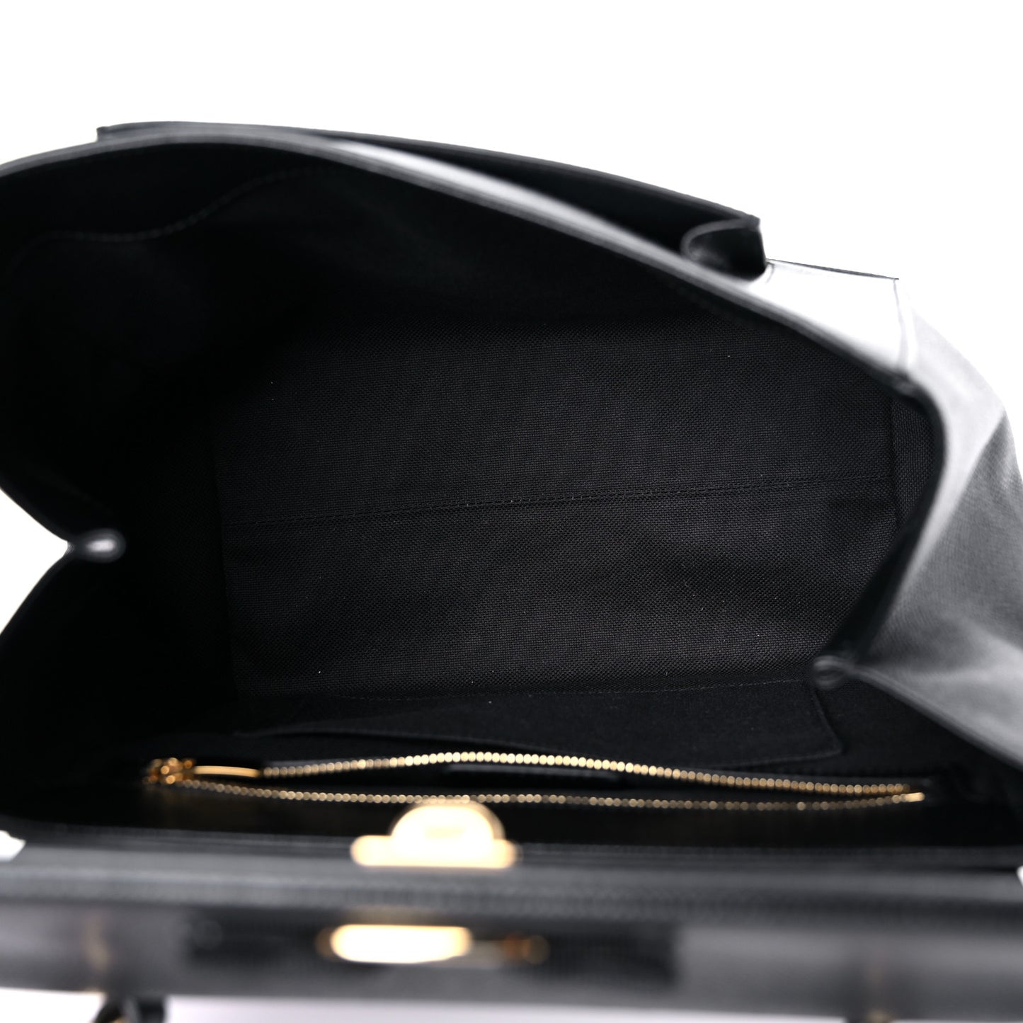 Hammered Calfskin Carrie O Shoulder Bag Black