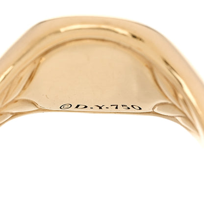 David Yurman 18K Yellow Gold Diamond Initial L Pinky Ring 45 3.5 5 of 6